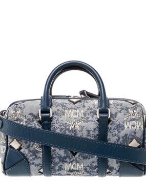 MCM Visetos Boston Bag Mini